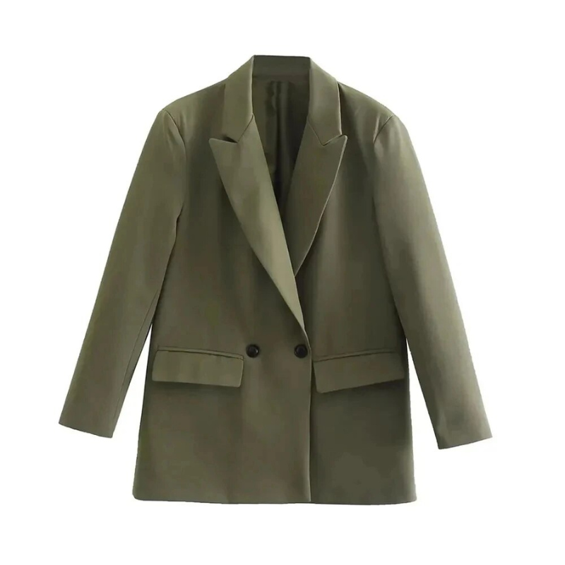 Carter | Damesblazer met oversized pasvorm en knoopsluiting