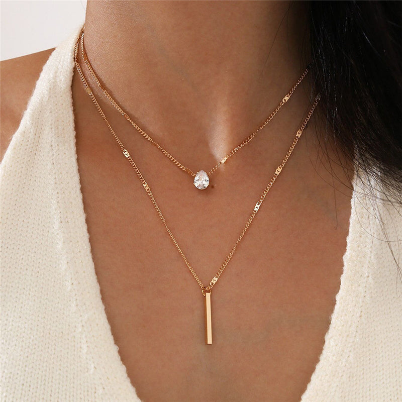 Finley | Dames ketting set met gelaagde hangers