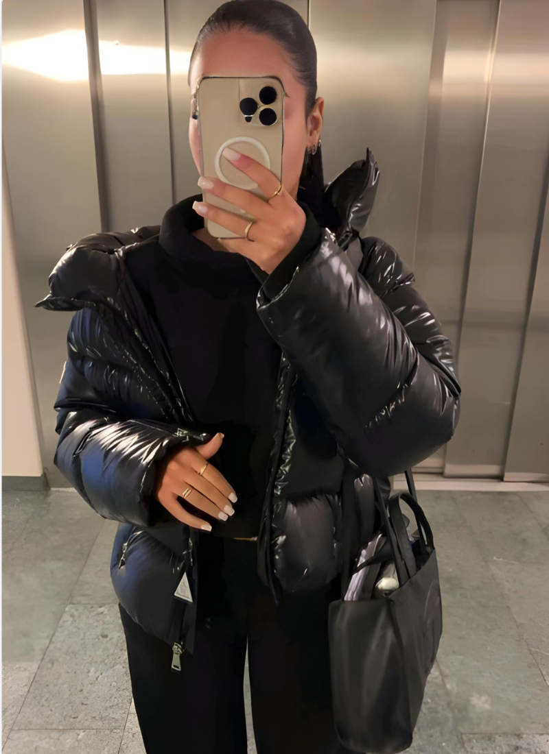 Anika | Puffer Winterjas Dames - Slim Fit, Lichtgewicht Isolatie, Glanzende Afwerking