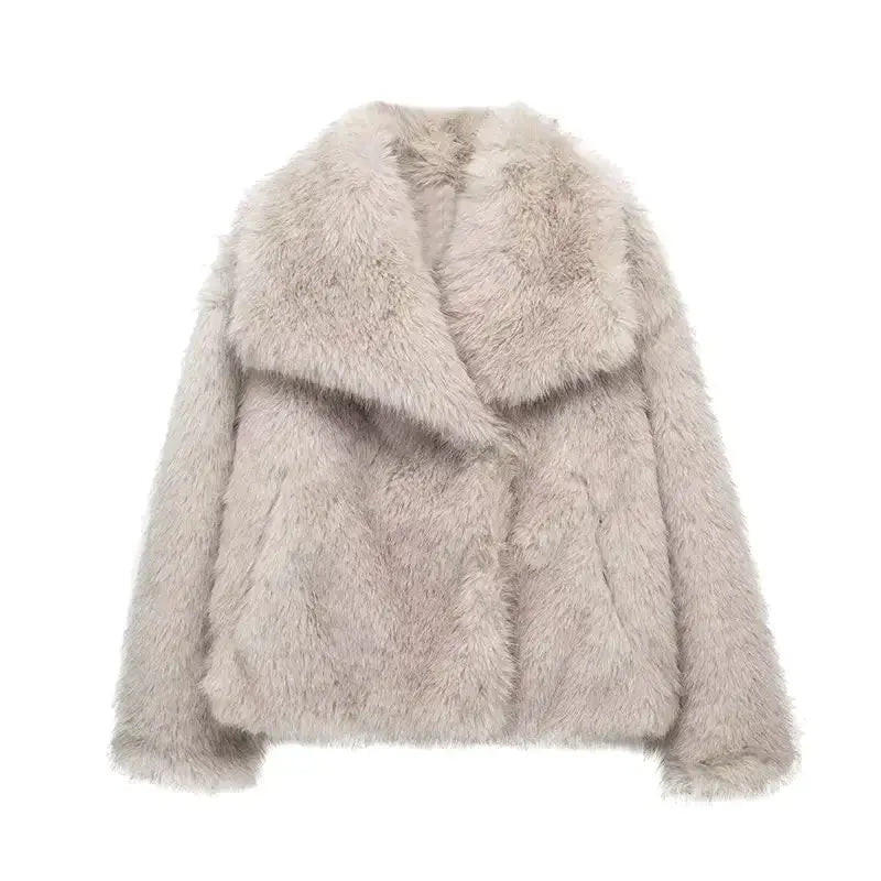 Noemi | Luxe Cropped Faux Fur Jas voor Dames - Elegant en Trendy