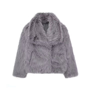 Noemi | Luxe Cropped Faux Fur Jas voor Dames - Elegant en Trendy