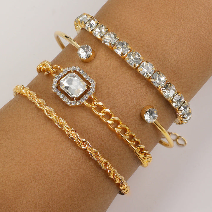 Jayla | Dames armbanden set met kralen en strass