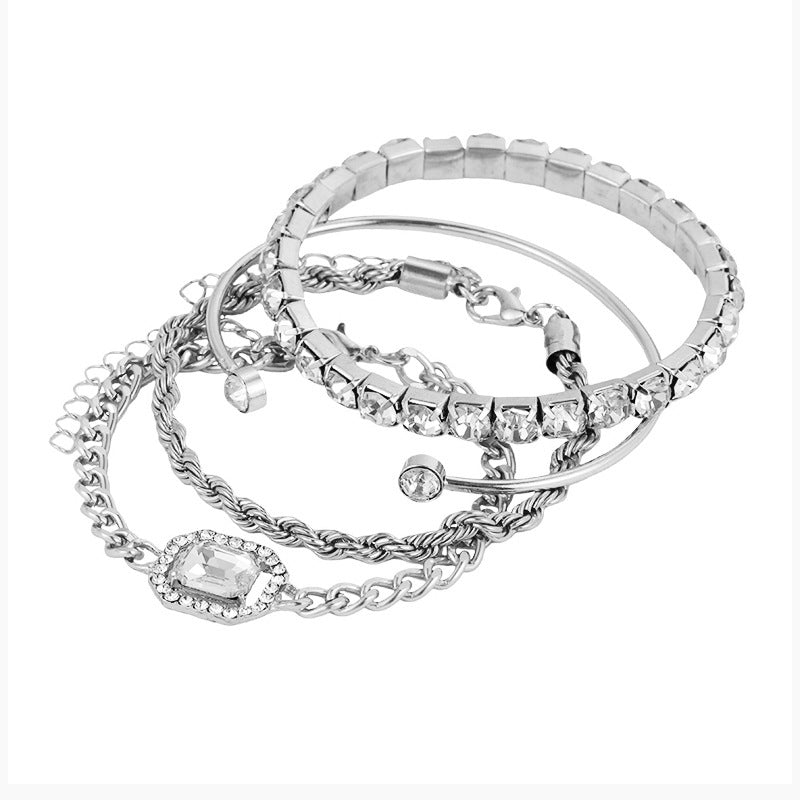 Jayla | Dames armbanden set met kralen en strass