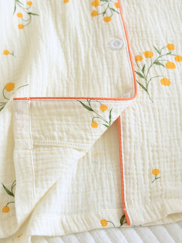 Grietje | Dames pyjamaset met bloemen short