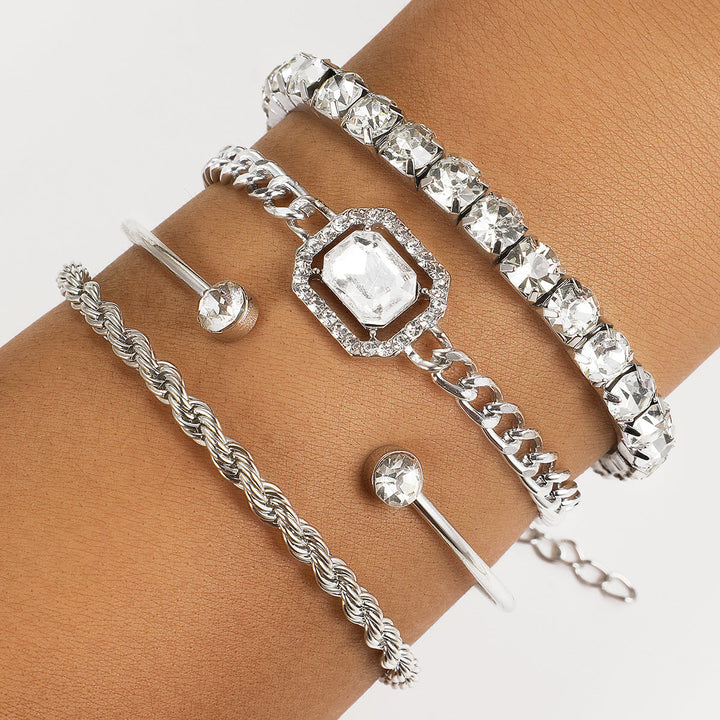 Jayla | Dames armbanden set met kralen en strass