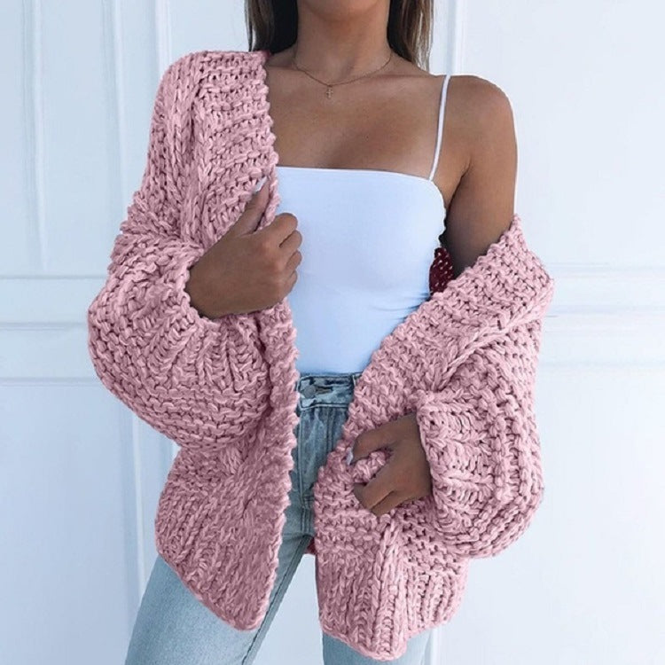 Zariyah | Dames vest met open voorkant grof breisel