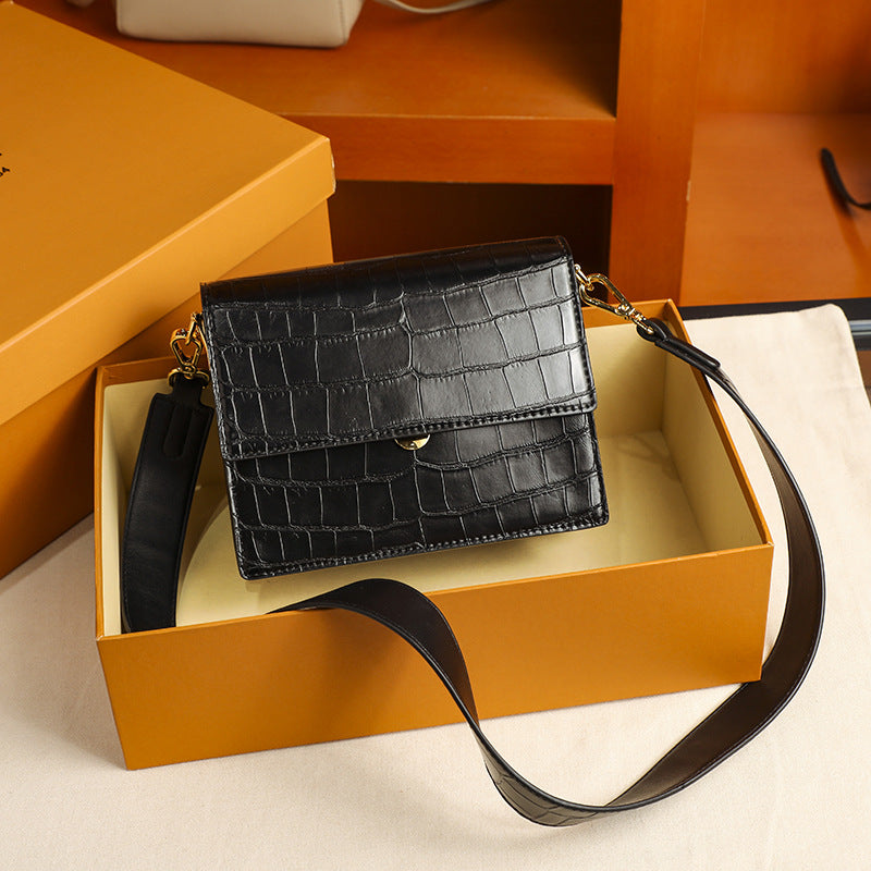 Miriam | Dames crossbody tas met krokodillenstructuur en verstelbare band