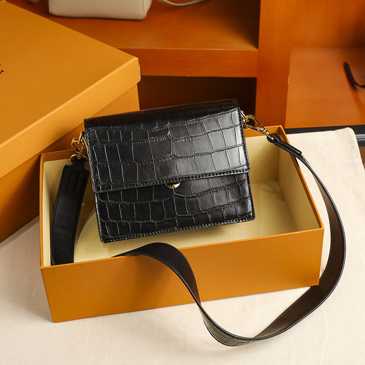 Miriam | Dames crossbody tas met krokodillenstructuur en verstelbare band