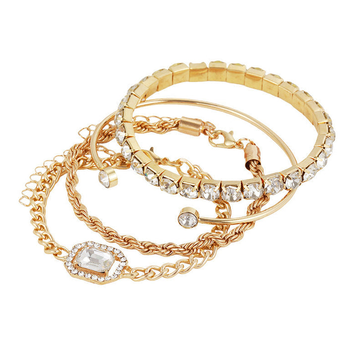 Jayla | Dames armbanden set met kralen en strass