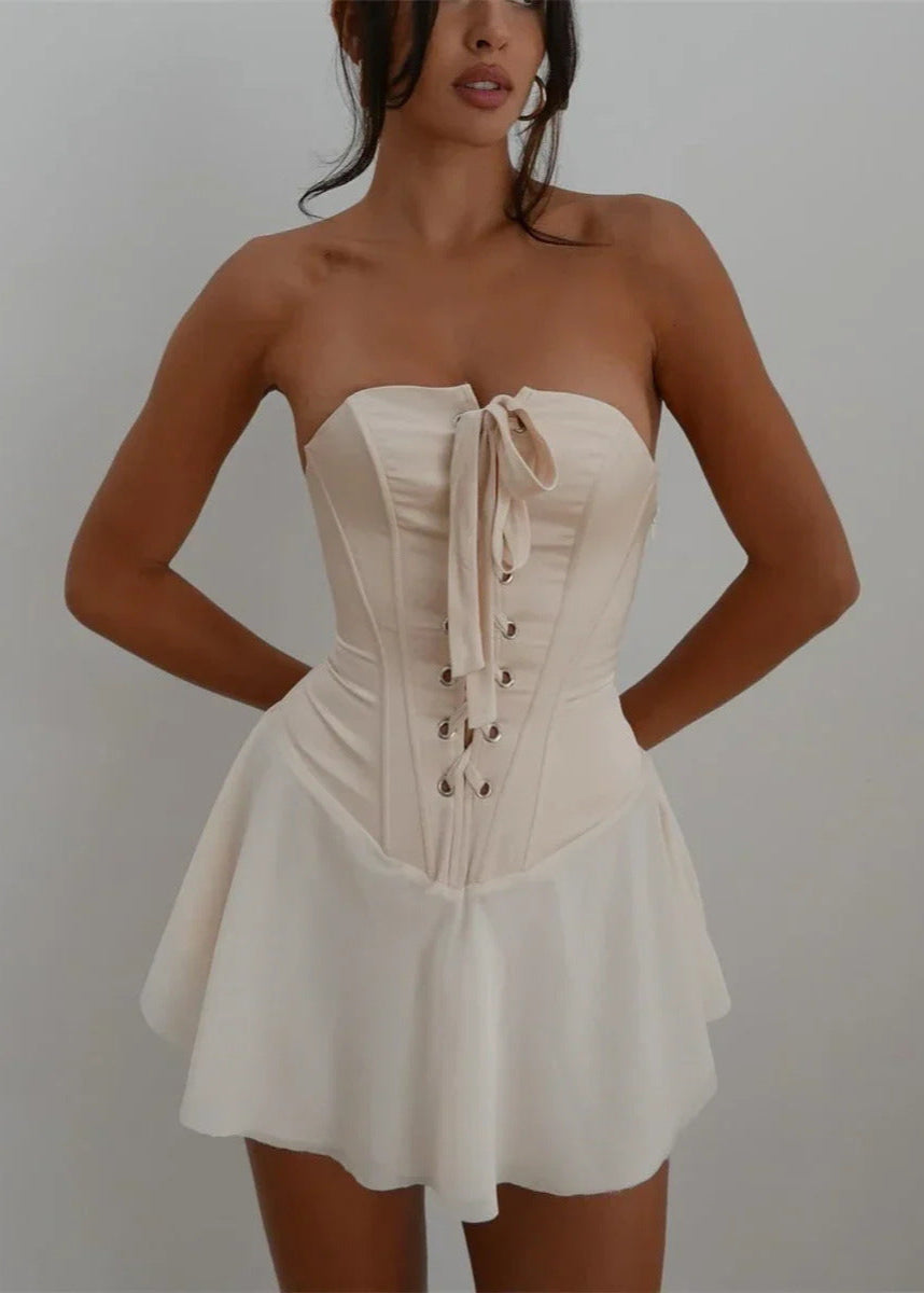 Ziah | Corset Mini Jurk Dames – Mouwloos en Elegant