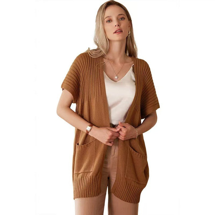Carinna | Lichtgewicht Open-Front Brei Cardigan