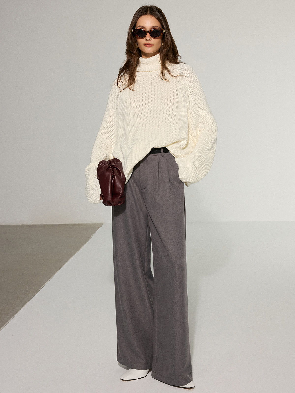 Malena | Trendy Coltrui met Open Rug Dames - Gebreide Stijl, Comfortabel en Trendy