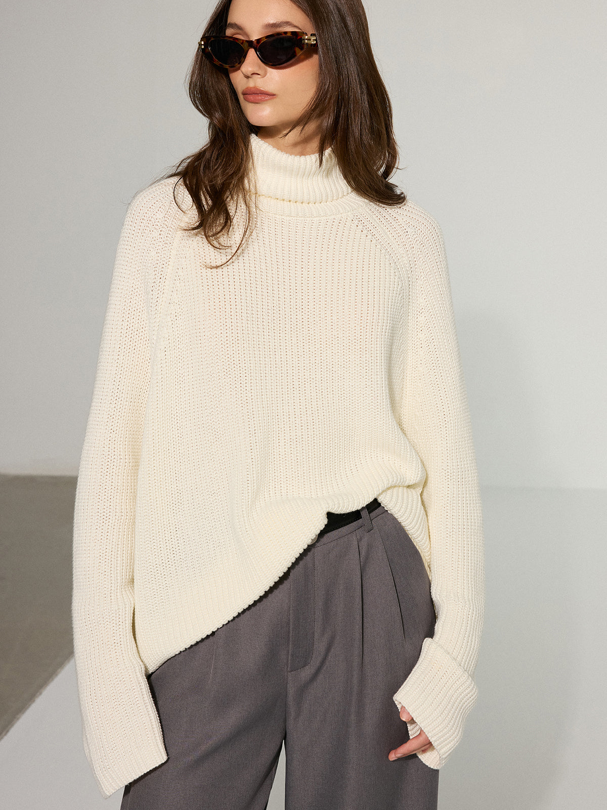 Malena | Trendy Coltrui met Open Rug Dames - Gebreide Stijl, Comfortabel en Trendy