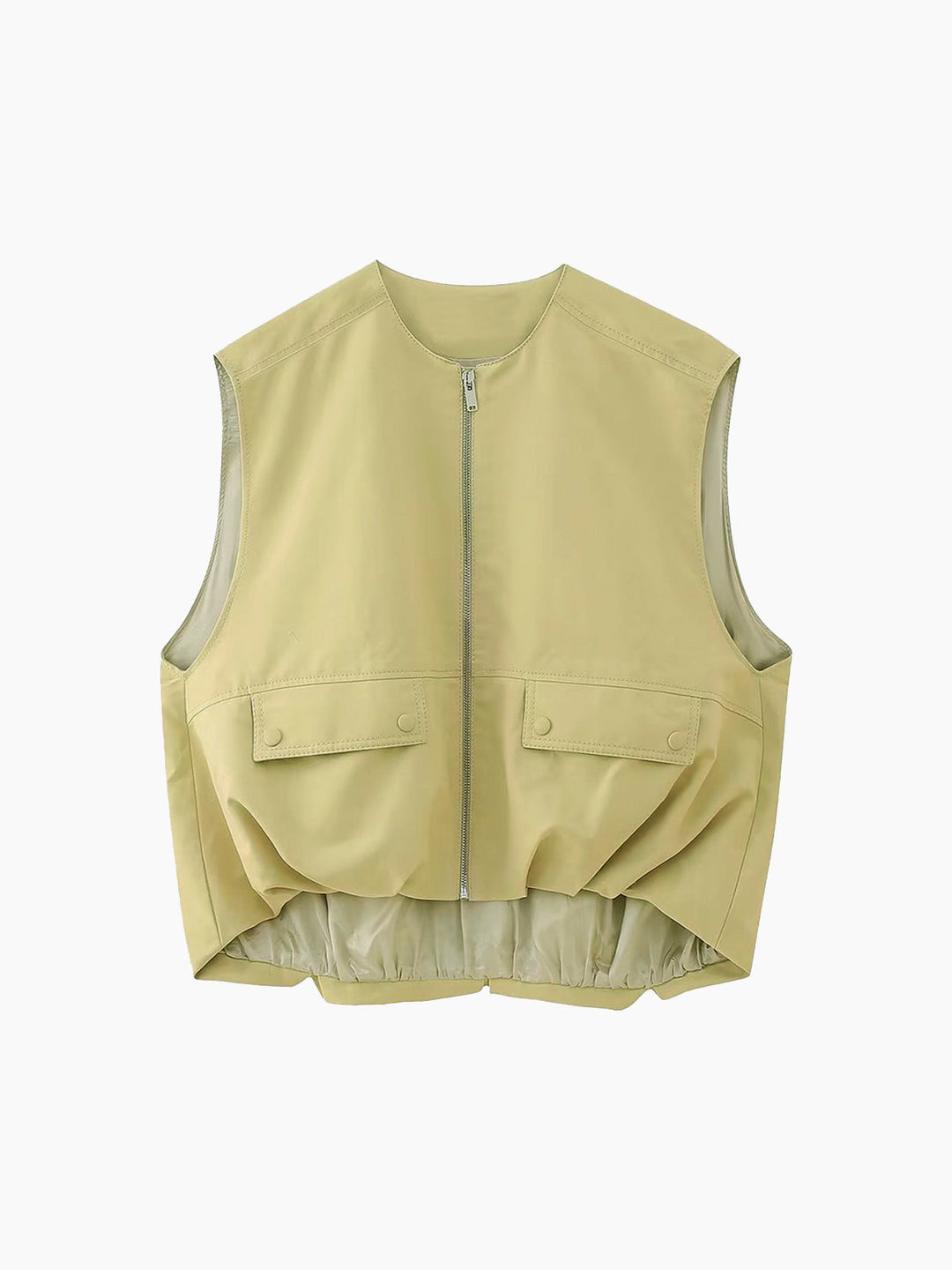 Camila | Dames vest with ritssluiting and mouwloos ontwerp