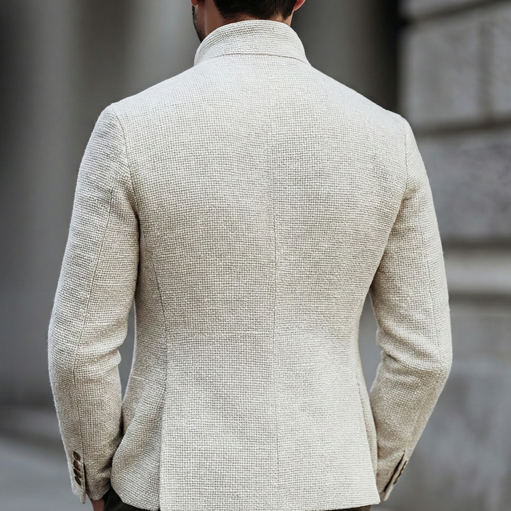 Harold | Verfijnde Effen Gebreide Cardigan