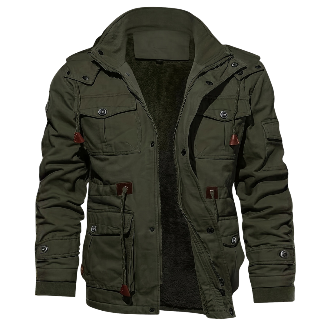 Heren Multi-Pocket Hooded Utility Jast