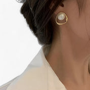 Oriana | Gouden Oorbellen met Parels Dames - Luxe Afwerking