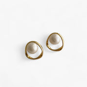 Oriana | Gouden Oorbellen met Parels Dames - Luxe Afwerking