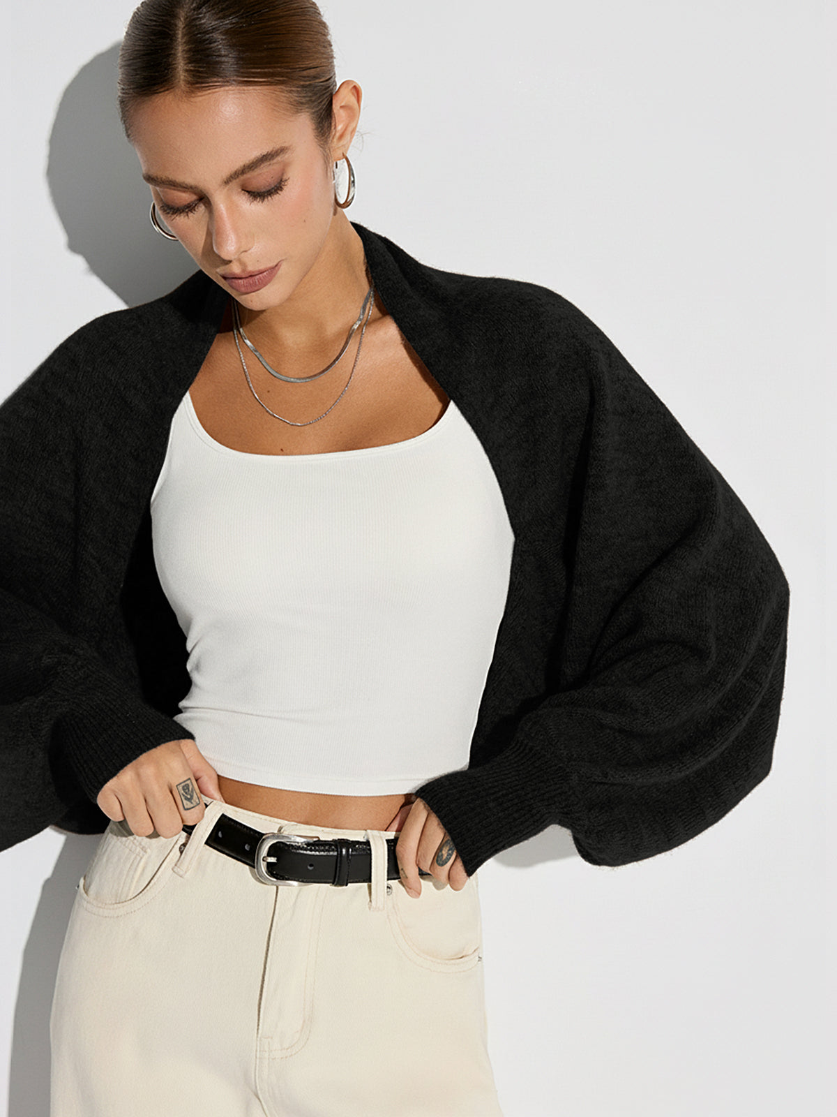 Megan | Comfy Vest Dames - Elegante, Trendy Pofmouwen