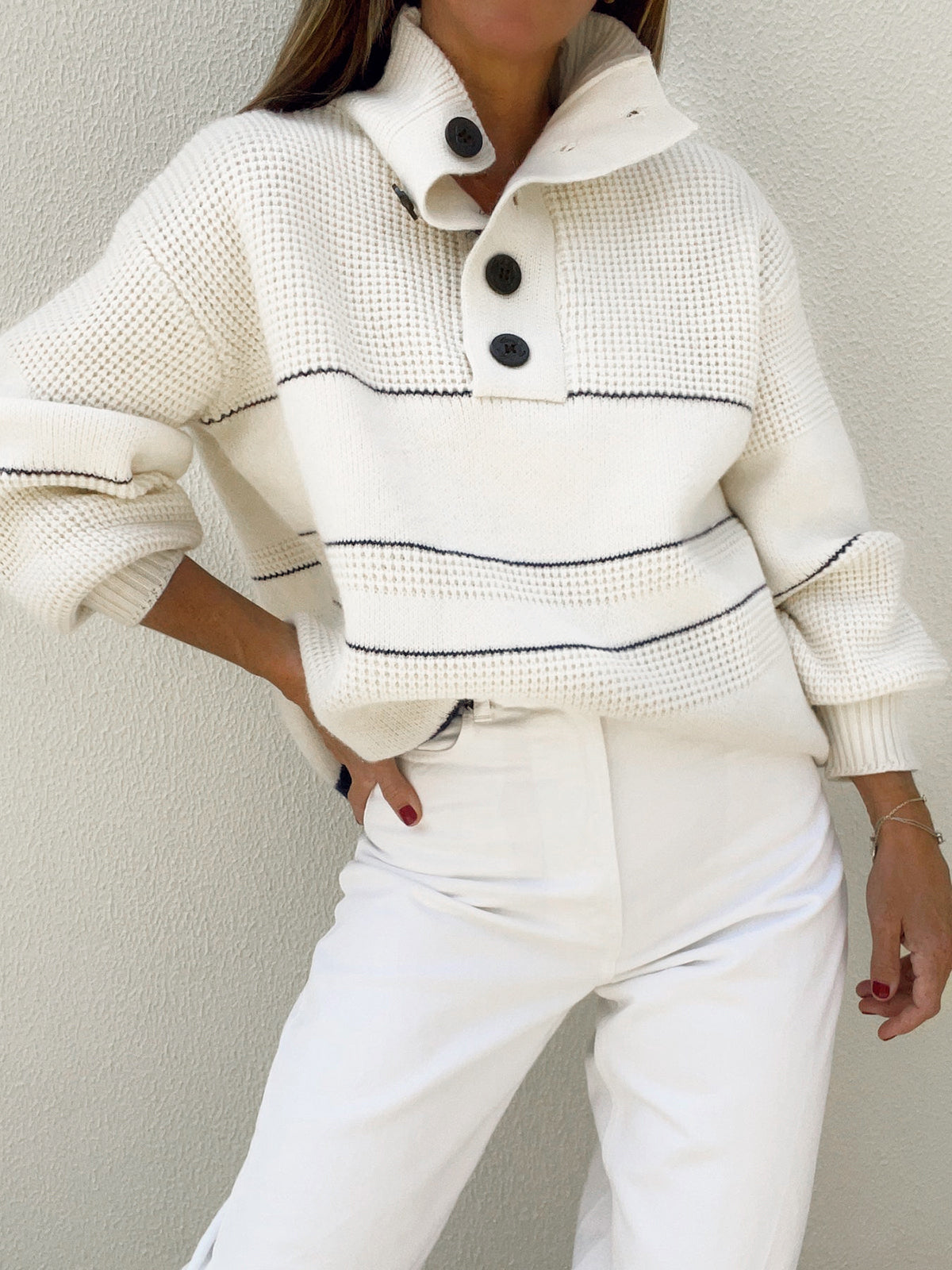 Imani | Ovaal Gebreide Trui Dames - Casual Comfort