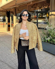 Jane | Luxe Tussenjas Zwart, Goud, Zilver - Stijlvol en Comfortabel