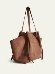 Judith | Bruine Suède Grote Shopper – Stijlvolle Dames Tote Bag