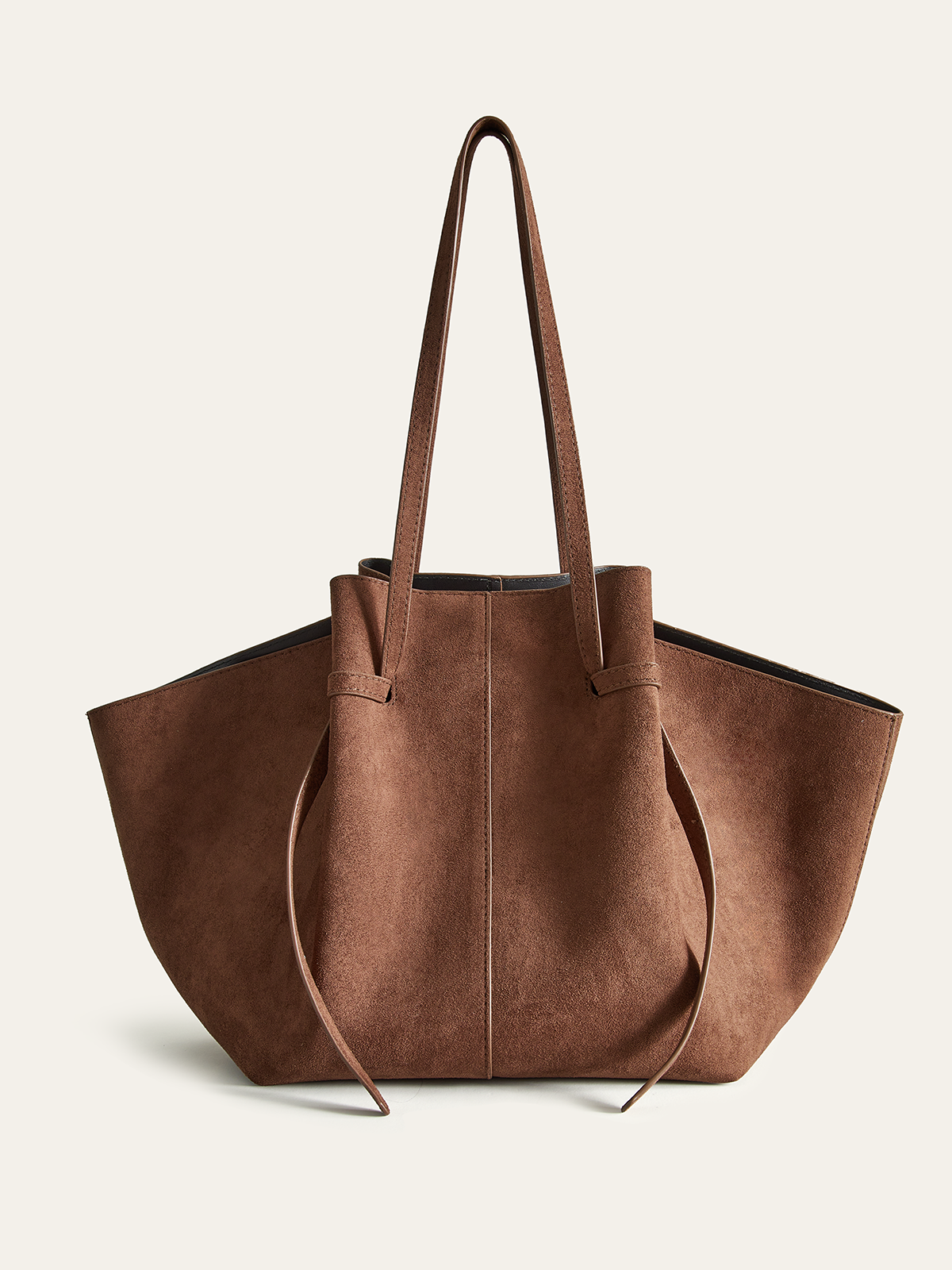 Judith | Bruine Suède Grote Shopper – Stijlvolle Dames Tote Bag