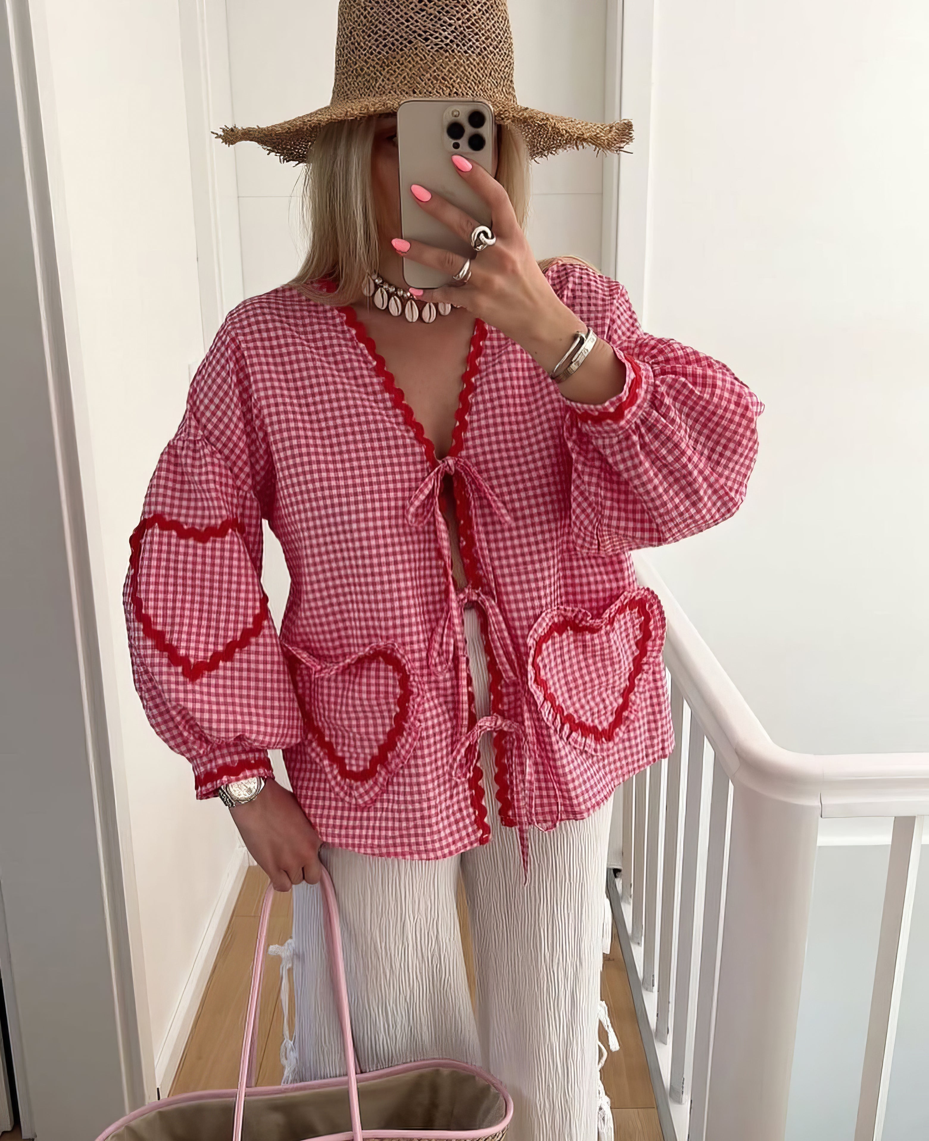 Roos | Trendy Zomertop met Hartjesprint