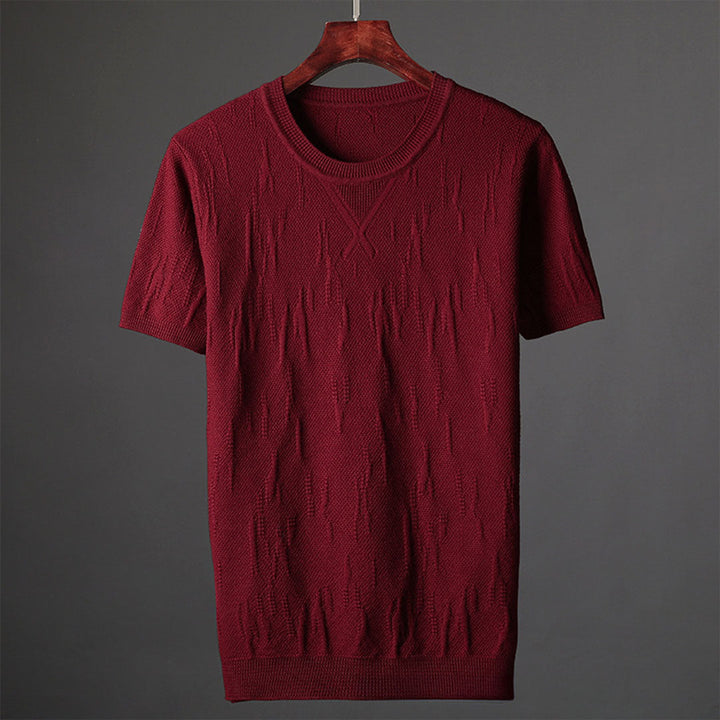 Hensu Textured Katoenen T-Shirt