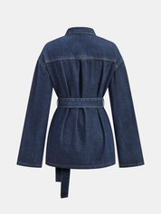 Riana | Denim Jas voor Dames - Regular Fit met Riem