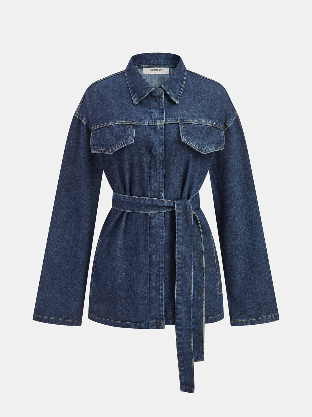 Martha | Dames jurk met ceintuur knoopsluiting