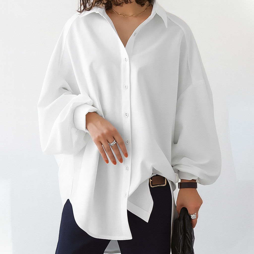 Dakota | Damesblouse met knoopsluiting en overhemdkraag