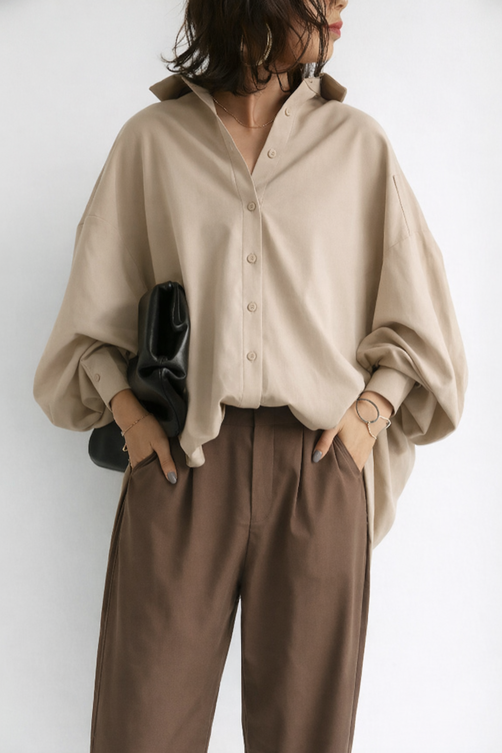 Dakota | Damesblouse met knoopsluiting en overhemdkraag