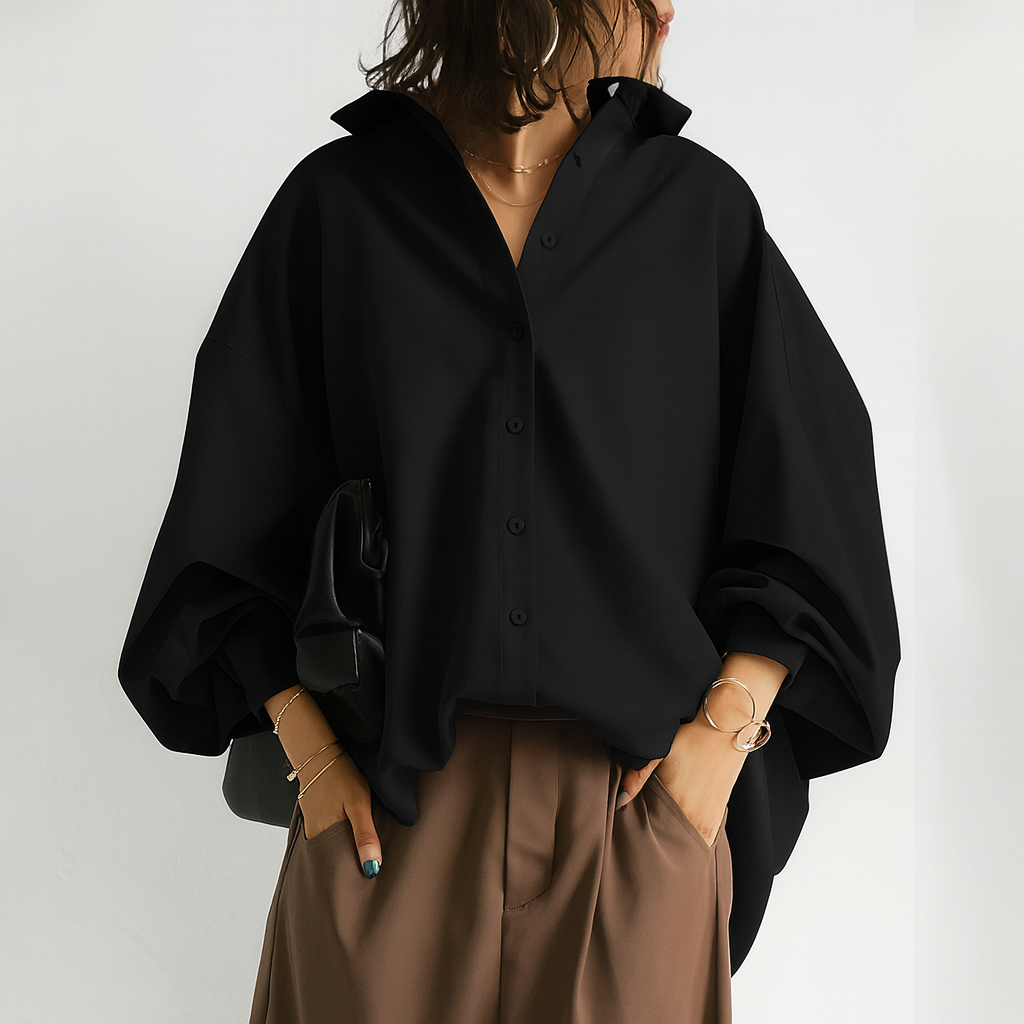 Dakota | Damesblouse met knoopsluiting en overhemdkraag