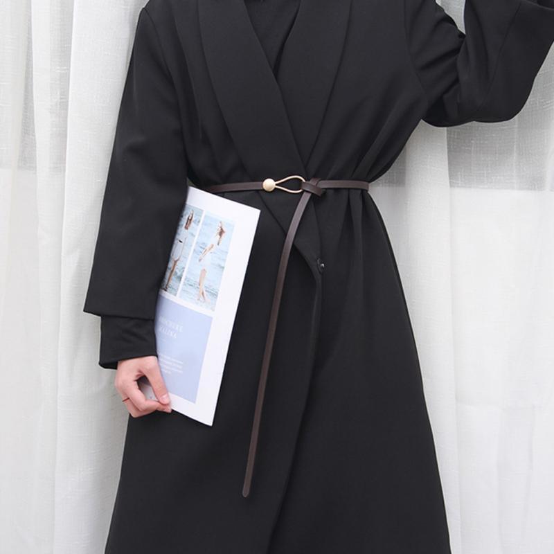 Ronna | Verstelbare Knoop Riem Dames - Gouden Gesp, Elegant en Trendy
