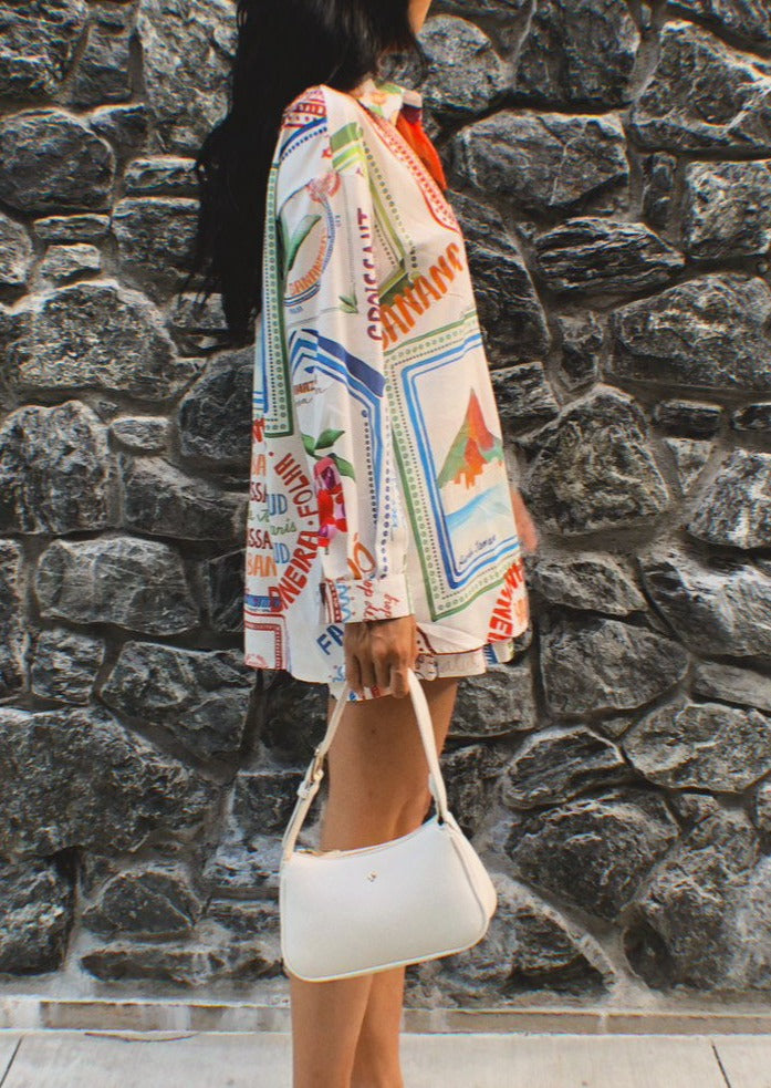 Doutzen | Dames set met overhemd print