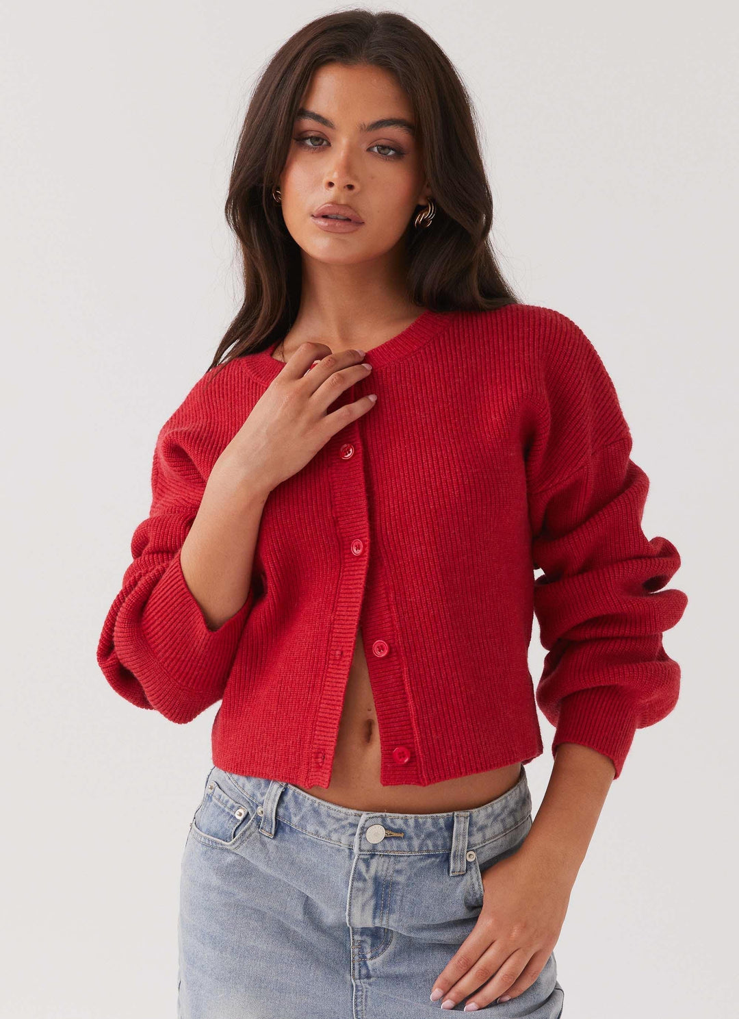 Briget | Dames cardigan met knoopsluiting en lange mouwen