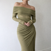 Rosa | Maxi dress - Elegante, Uniek, Comfortabel van Luxe Stofmix