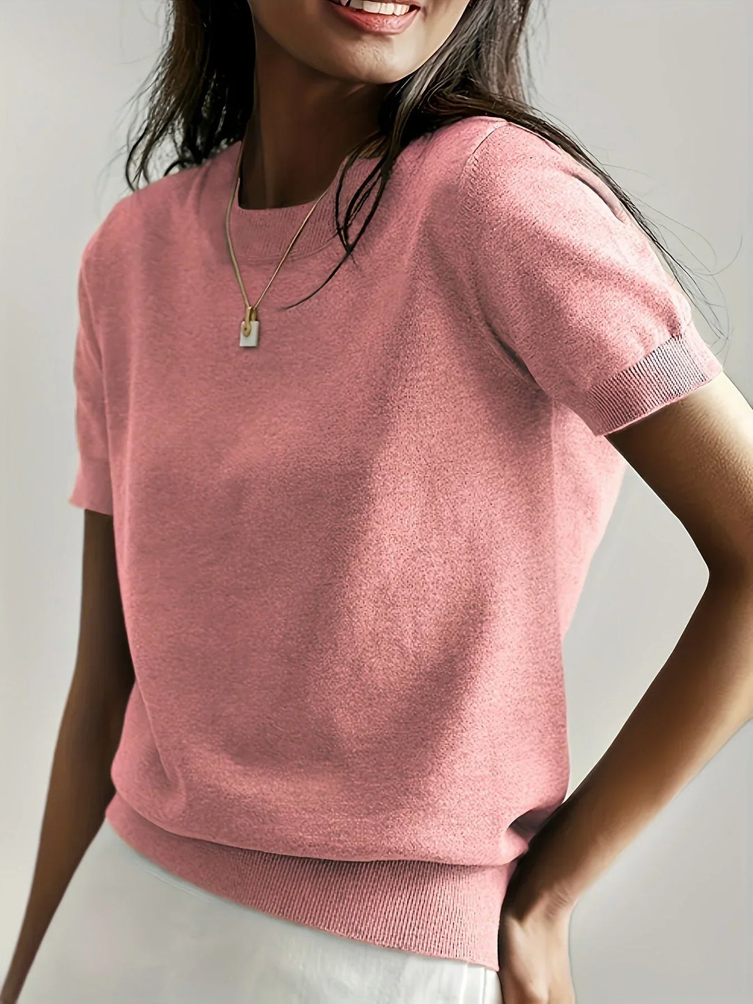 Miranda | Dames T-shirt met korte mouwen ronde hals