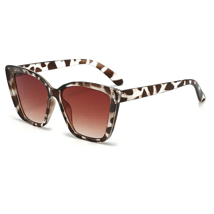 Everlee | Dames zonnebril met cat-eye brede glazen