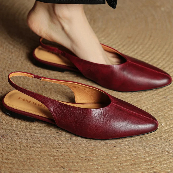 Amelie Echt Leren Slingback