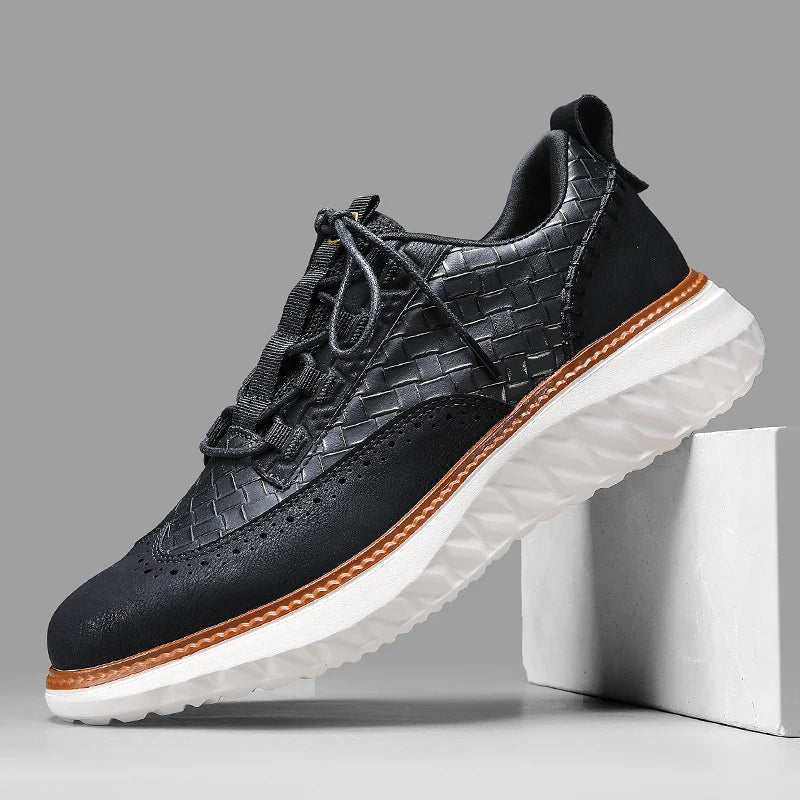 Lancaster Wingtip Leren Sneakers