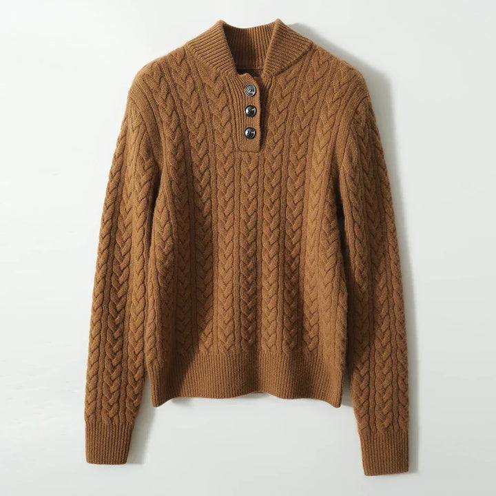 Arden Pullover met Knopsluiting