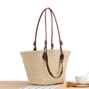 Harper | Grote Raffia Schoudertas voor Dames