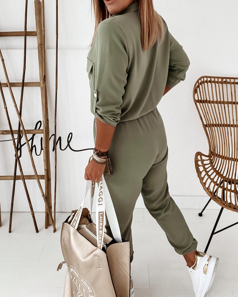 Katalina | Dames jumpsuit met elastische taille en rits