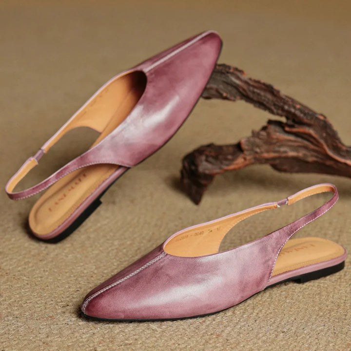 Amelie Echt Leren Slingback