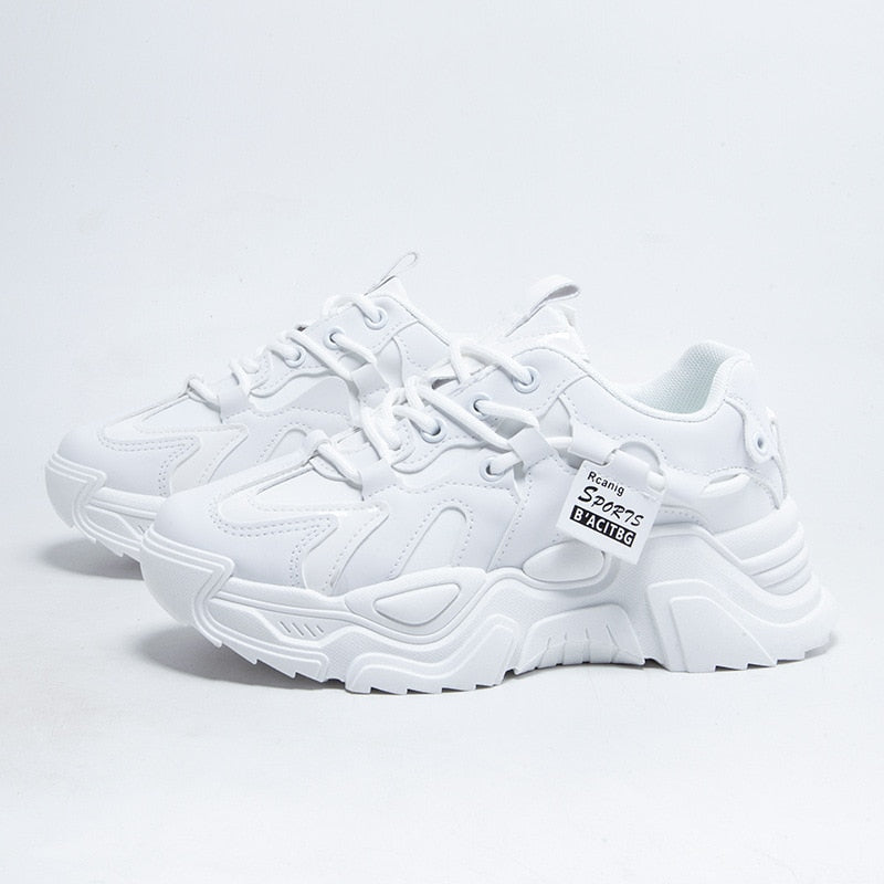 Julietta | Dames sneakers met veters profielzool