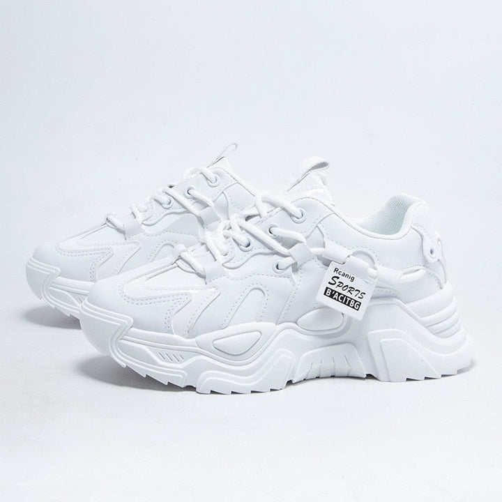 Julietta | Dames sneakers met veters profielzool