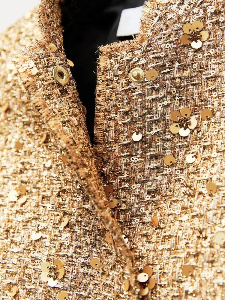 Jane | Luxe Tussenjas Zwart, Goud, Zilver - Stijlvol en Comfortabel