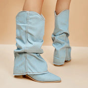 Miley | Trendy Denim Laarzen voor Dames - Stijlvol en Comfortabel